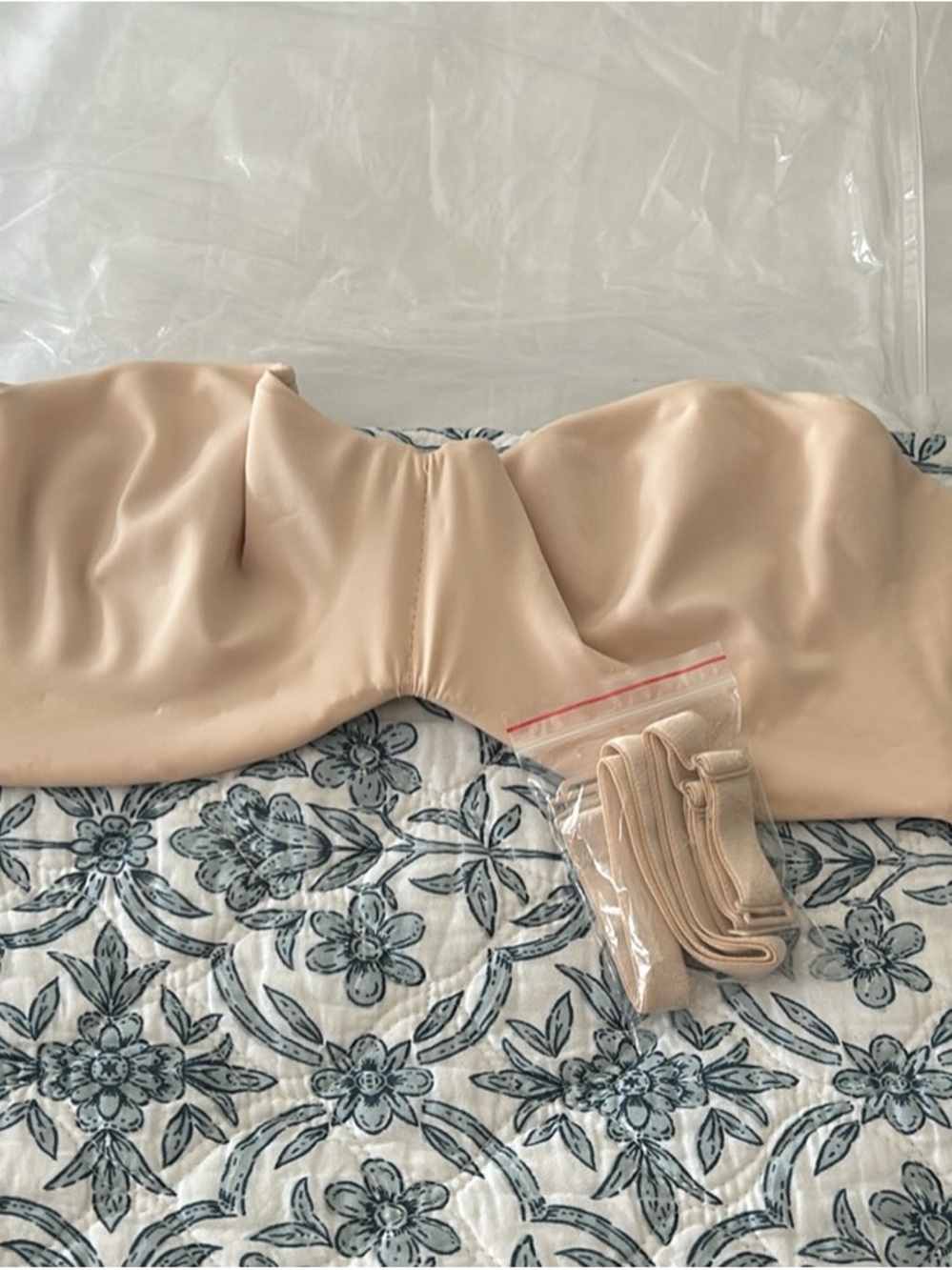 New Nude Strapless Bandeau Bra with Removable Straps